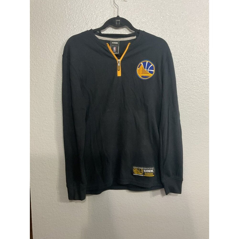 UNK Golden State Warriors Pullover Henley Size Small Black Officially Licensed